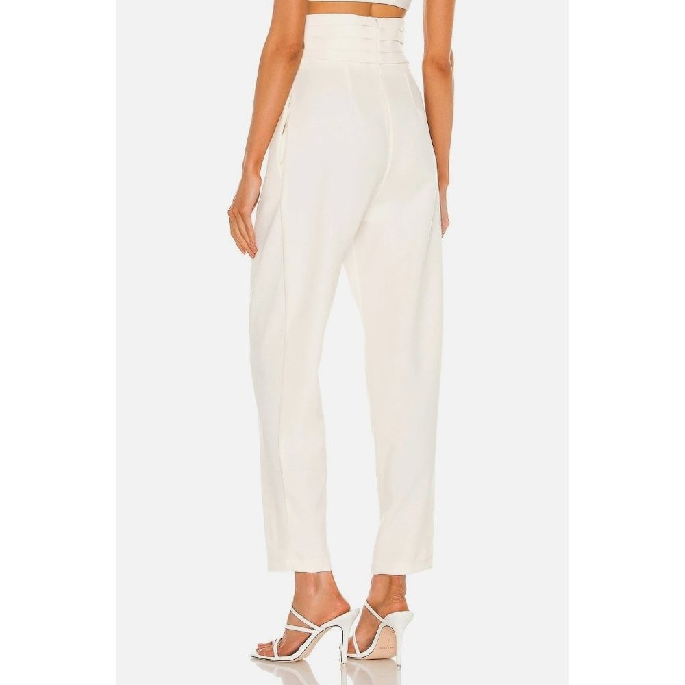 NONchalant Cream High-Waisted Trousers - Picture 2 of 8